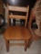 (BASE-STAIR-RM) CHILD'S OAK CHAIR- 12