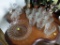 (SUNRM) 11 PCS. OF VINTAGE GLASS- PR. CANDLEHOLDERS-5