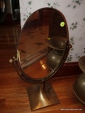 (HALL) BRASS SWIVEL VANITY/SHAVING MIRROR- 12