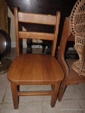 (BASE-STAIR-RM) CHILD'S OAK CHAIR- 12