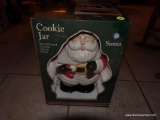 (BASE-STAIR-RM) BRAND NEW IN BOX SANTA COOKIE JAR