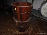 (STORAGE RM) 2WOODEN PLANTERS-10