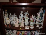 (LR) SHELF LOT OF FIGURINES- TALLEST-10