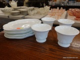 MILK GLASS LUNCHEON SET