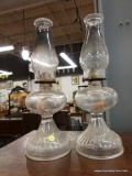 PAIR OF OIL LAMPS