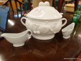 SOUP TUREEN AND GRAVY BOATS