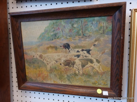 FRAMED HUNT DOGS IMAGE