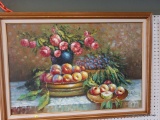 LARGE OIL ON CANVAS STILL LIFE