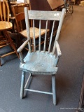 VINTAGE RUSTIC WOODEN HIGH CHAIR