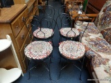 WROUGHT IRON PARLOR CHAIRS
