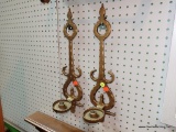 PAIR OF HANGING CANDLESTICK HOLDERS