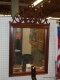 CHIPPENDALE WOOD FRAMED MIRROR