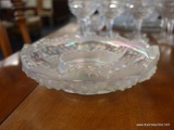 FROSTED IRIDESCENT ROUND GLASS DISH