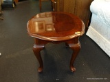 OVAL QUEEN ANNE END TABLE