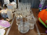 ASSORTED GLASS TABLE LOT