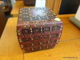 ORNATELY DECORATED LIDDED BOX