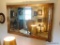 (LR) LARGE GOLD GILT BEVELED GLASS MIRROR- 53