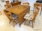 (KIT) MAPLE DROP-LEAF KITCHEN TABLE AND 4 CHAIRS- 2- 12