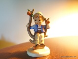 (LR) HUMMEL FIGURINE OF BOY SITTING IN THE APPLE TREE- MARKED WITH BEE- 4