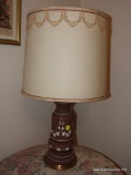 (RIGHT BED) PAINTED LAMP- 23.5