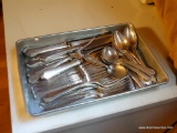 (UP BED) 47 PCS. OF VINTAGE ( DECO STYLE MARKINGS) MATCHING STERLING FLATWARE MARKED GIFFORD ON THE