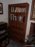 (DEN) ONE OF A PR. OF OAK BOOKCASES- 36