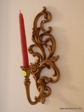 (LR) PR. OF COMPOSITION CANDLE SCONCES- 5.5