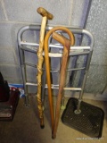 (UTILITY RM) 3 WOODEN CANES