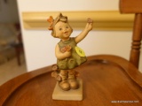 (DR) HUMMEL GIRL PICKING FLOWERS FIGURINE- MARKED WITH A BEE-5