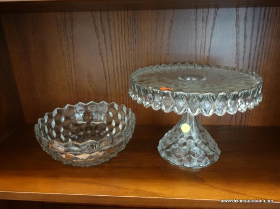 FOSTORIA GLASS SERVING ITEMS