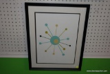 FRAMED AND MATTED MID CENTURY PRINT 39