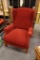 RED WINGBACK CHAIR