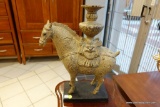 ELEGANT HORSE STATUE/CANDLE HOLDER