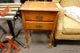 2 DRAWER END OR BEDSIDE TABLE