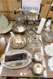 TABLE LOT OF SILVER PLATE