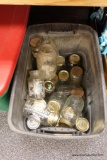 GLASS JAR BOX LOT