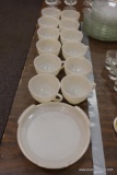 MILK GLASS CUPS AND ASHTRAY LOT