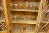 LARGE ETCHED GLASS LOT