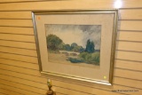 FRAMED WATERCOLOR IMAGE