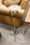 WROUGHT IRON TWIST CANDLE STAND