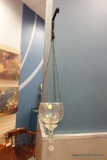 HANGING GLASS CANDLE HOLDER