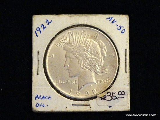 Gorgeous AU 1922 Peace Dollar