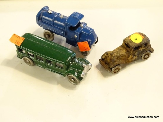 3 CAST IRON CARS