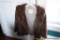 (MO) LADIES FUR JACKET; MEDIUM TO LIGHT BROWN MINK JACKET, CUFFED SLEEVES, FULLY LINED, SLIGHT FLARE