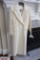 (MO) WHITE LAMBSWOOL FULL LENGTH COAT; MADE BY J PERCY FOR MARVIN RICHARDS. LIKE NEW, AS TAGS ARE