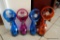 (TV) BROOKSTONE MISTING BOTTLES; LOT OF 4 BROOKSTONE MISTING BOTTLES WITH BUILT IN FANS. 1 IS PINK,