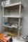 (GAR2) SHELVING UNIT; 4 SHELF CREAM SHELVING UNIT. IS ADJUSTABLE: 35 IN X 19 IN X 54 IN. INCLUDES