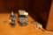 (BO) MINIATURE TOY LOT; MINIATURE UNION SOLDIER TOY AND A MINIATURE JEEP. INCLUDES A CLASP WITH A