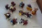 (REC) CALIFORNIA RAISINS FIGURINES; BAGGED LOT INCLUDES 10 OF THE POPULAR 80'S TOYS PLUS AN E.T.