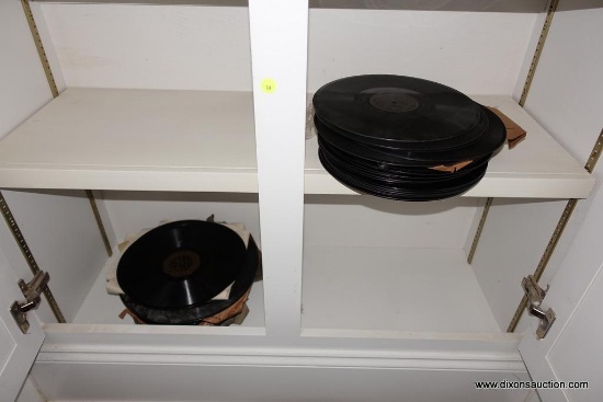 (MBR) VINTAGE EDISON DISC RECORD ALBUMS; LOCATED IN CABINET AT ENTRANCE TO MASTER BEDROOM ON MAIN